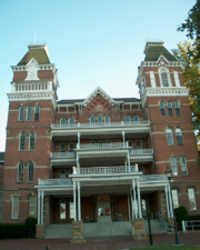 The main building of the Athens Ridges, formerly a mental institution.