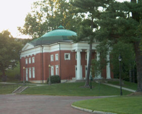 This nearby auditorium was once the amusement building for patients.