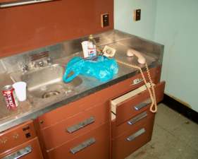 This area appeared to be some sort of medical station.