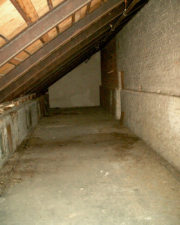 This was the large, creepy attic of the Ridges' main building.