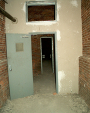 This doorway led to a utility area.