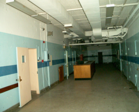 All of the rooms in this ward had padded cells to protect patients.