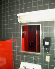 Witnesses have reported seeing someone standing behind them in this mirror, only to turn around and see no one there.