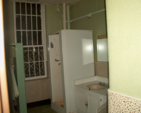 This common bathroom was used for patients of this ward.