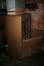 This appeared to be some sort of old furnace.