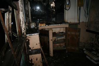 This was the corner office that overlooked the factory floor.