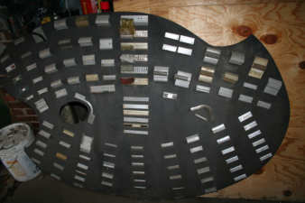 This appears to be a sample board of the various types of fittings that could be manufactured.