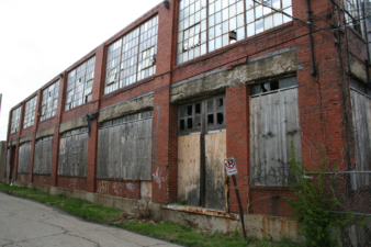 The original building directly across from the "newer" building.