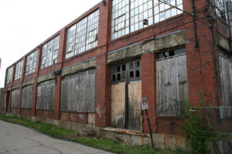 The original building directly across from the "newer" building.