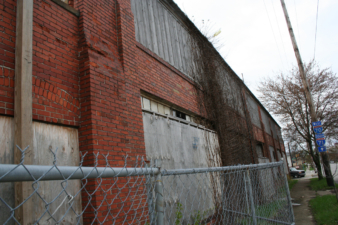 The exterior corner of the section of building where the Manhattan Project work took place in 1943.
