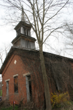 The belfry of the church was a bit rotted, but still impressive.