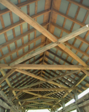 The ceiling of Blackburn Bridge.