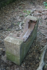 Some sort of machinery bracket in the old factory.