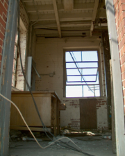 The doorway that led to the tower's first floor.