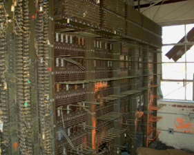 This may have been a switchboard of some sort, maybe for telegraphs.