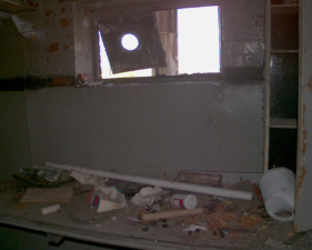 This bench appeared to be a workshop for the railroad.