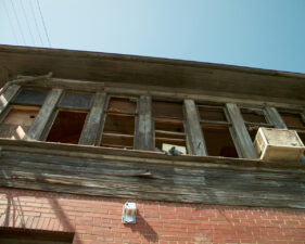 The watchmen could easily see any approaching trains from the second floor.