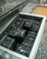 This was the back-up battery system for the tower. We weren't sure if it was still being used.