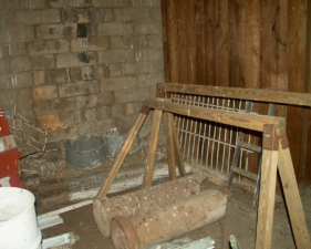 Some terracotta pipe and remains of a fence sat in this corner.