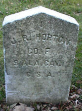Tombstone number 1 belonged to J.R. Horton of Company F of the 9 Alabama Cavalry. He was not the first to die at Camp Chase, but the first to be buried there.