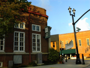 The town hall building in downtown Canal Winchester.