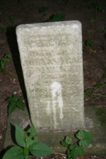 The tombstone of Bess A. Meek, who died on February 29, 1852. She was married to Johnathan Meek.