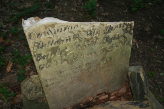A closer look at the inscription on the Sarah's tombstone stated she was born in 1786 and died on February 13, 1853.