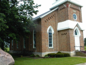 The south side of the church.