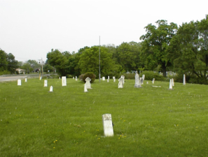 The Concord United Methodist Cemetery on the south side of State Route 665.