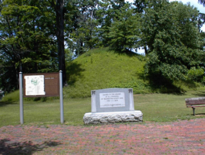 Conus Mound is located at the center of Marietta's Mound Cemetery.