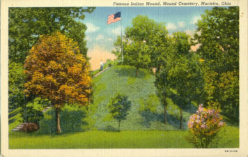 An old post card of Conus Mound.