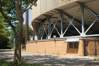 A small ticket window just outside Gate 2.
