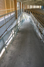 Going down the ramp from the upper concourse.