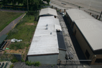The pavilion area as seen from inside the stadium.