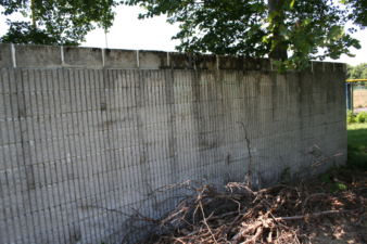 One of the many walls in the park. This one was left field.