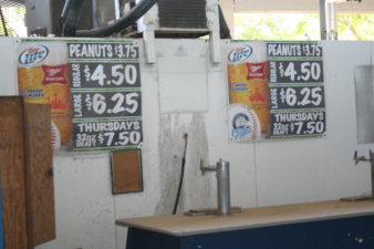 Beer and peanut prices circa 2008 when the stadium closed.