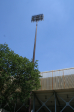 One of the stadium's lighting towers.