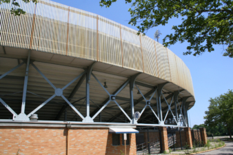 The exterior of Gate 2, where so many baseball fans entered the stadium over the years.