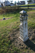 A closer look at one of the pillars. We aren't sure what purpose they served.