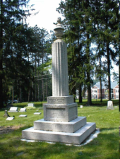This was one of the oldest tombstones standing in the cemetery. It belonged to Jonathon Going, who died on November 8, 1844.