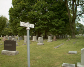 Snook was buried in Section 87, near the trees.