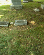 We stood at Snook's grave and took this photo of his revealed tombstone.
