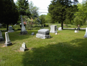 Most of Ebenezer Cemetery can be seen in this photo.
