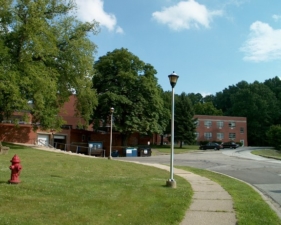 This looked like the service area for the hospital.