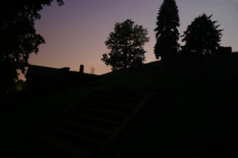 The original untouched, unedited photo of an apparition that appeared on the hillside at <a href="https://www.ohioexploration.com/cemeteries/forestrosecemetery/" target="_blank">Forest Rose Cemetery</a>. The only thing we did was resize it for upload.