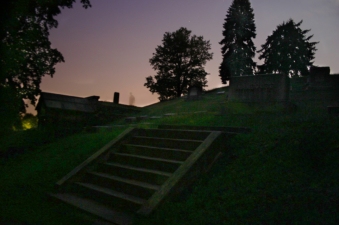 We brightened the hillside in this photo to better show the surrounding area.