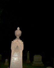 Fred Gohaertzer's tombstone. He died on October 27. 1883.