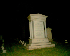 The large tombstone of Francis Griffith and family. Francis died on March 27, 1924.