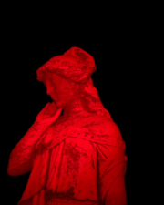 Even cooler was lighting it up with a red light.