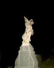 The tombstone of James Pool, who died on June 26, 1898 at 78-years-old.